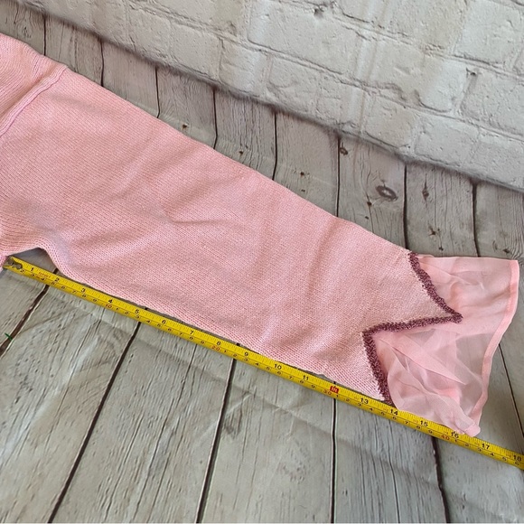 Storybook Knits “Soft Blush” Cardigan Sweater Limited Edition Beaded SZ 3XL - Picture 10 of 11